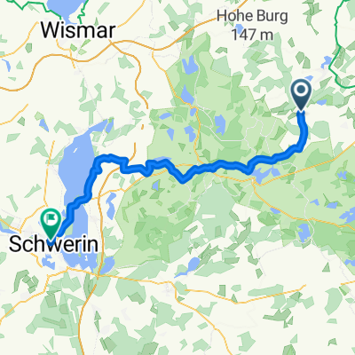 Hauptstraße, Tarnow nach Grunthalplatz, Schwerin