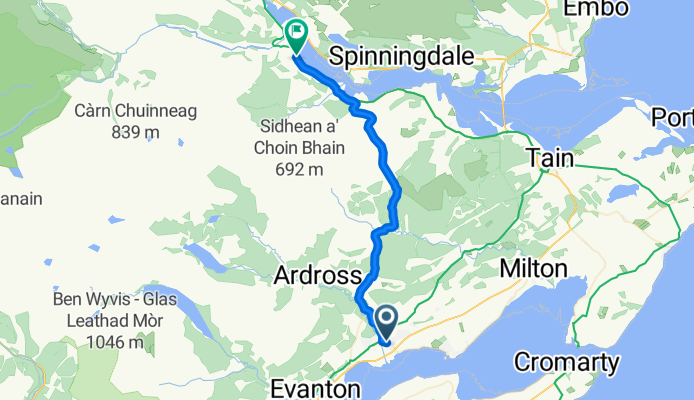 High Street, Alness to Tigh-an-Daraich, Ardgay