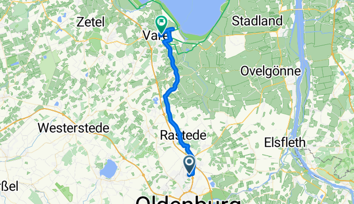 Hopfenweg - Vareler Hafen Bahnhof Varel