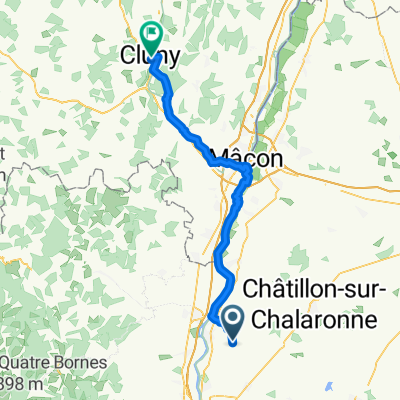 Grande Rue, Francheleins to Rue Lamartine, Cluny