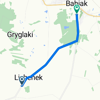 Trzebuchów, Osiek Mały do Zielona, Babiak