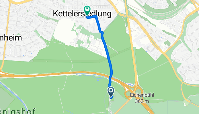 Am Steinbrüchlein, Nürnberg nach Leerstetter Straße, Nürnberg