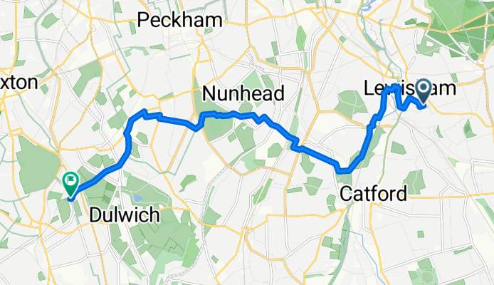 Bonfield Road, London to Rosendale Road, London