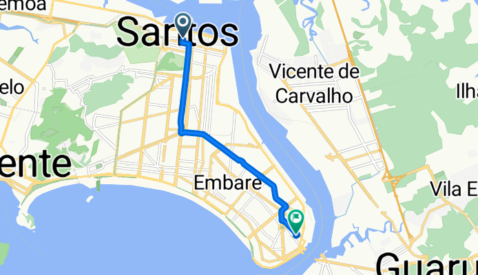 Rua Itororó, Santos a Rua República do Equador, Santos