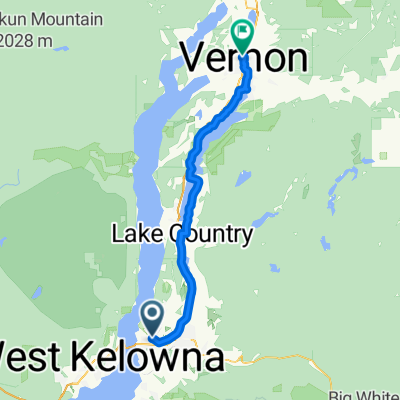 Kelowna-Vernon rail trail ride