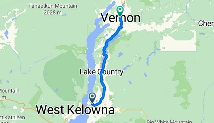 Kelowna-Vernon rail trail ride