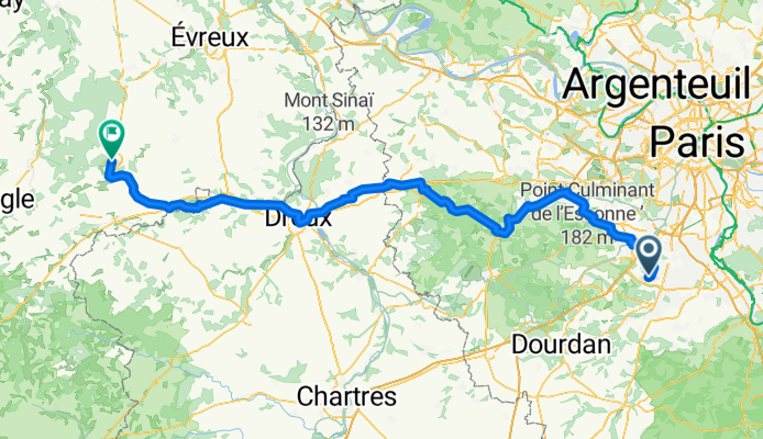Route to Camping des Berges de l'Iton