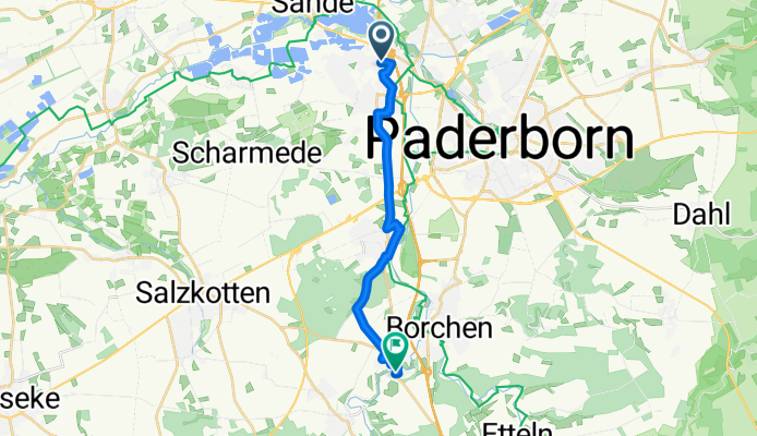 Mittelweg nach Am Bahneinschnitt