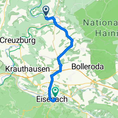 Planstraße, Amt Creuzburg nach Goethestraße, Eisenach