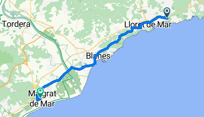 Carrer Turó de l'Estelat to Carrer de l'Església