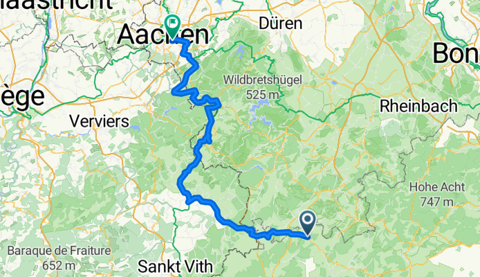 Vennbahn/Vennquerbahn ab Jünkerath (BF) bis Aachen/Rothe Erde (BF)
