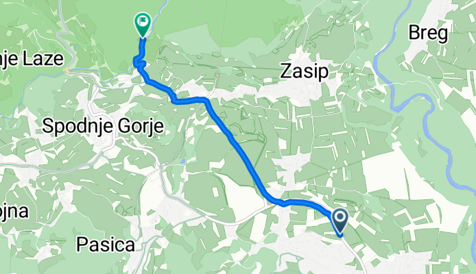 Seliška cesta, Bled - Podhom, Zgornje Gorje