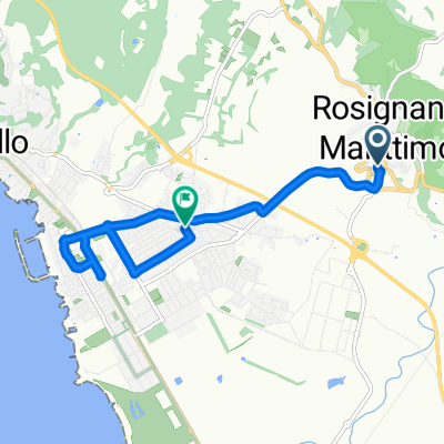Via Sant'Antonio, Rosignano Marittimo a Via Fiume, Rosignano Marittimo