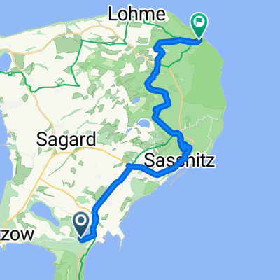 Neu Mukran, Sassnitz nach Stubbenkammer, Sassnitz