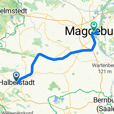 Georgenstraße, Halberstadt nach Breiter Weg, Magdeburg
