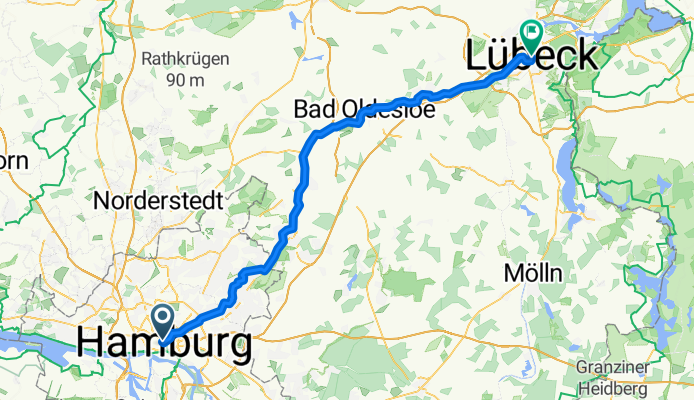 S8 Hamburg - Lubeck (71 km)