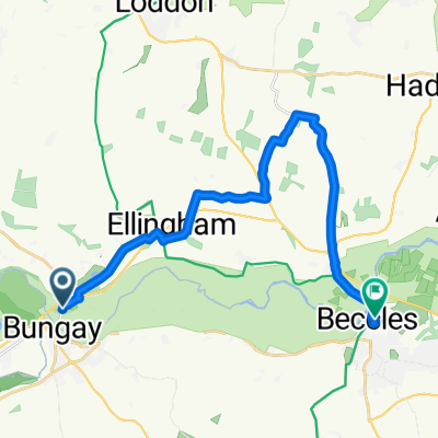 Ditchingham Dam, Bungay to Gaol Lane, Beccles