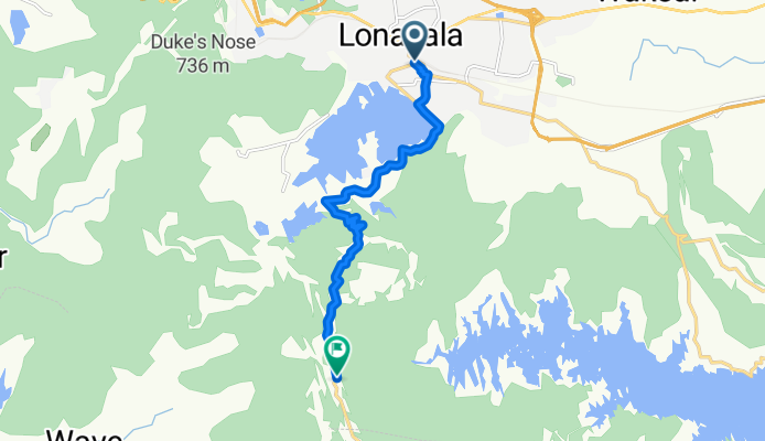Lonavala to Lonaval Peak Point