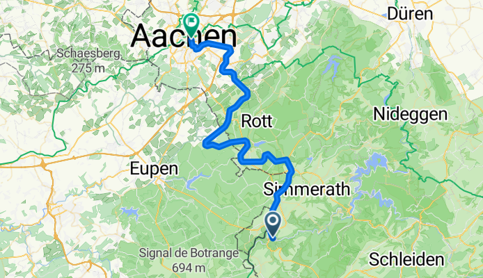 13. nap Monschau–Aachen