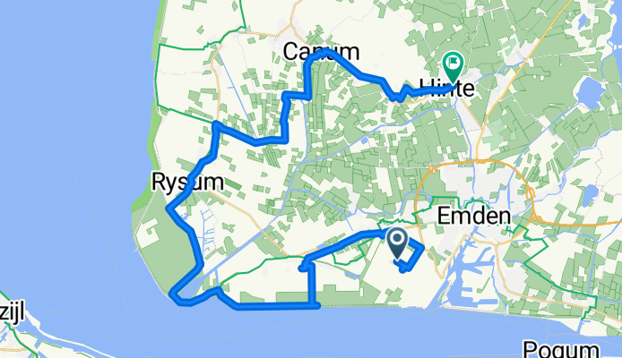 Von VW Wybelsum Knock nach Hinte Tropea