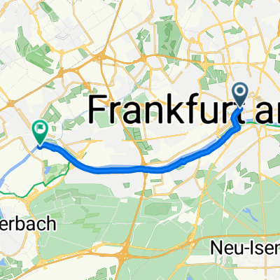 An der Hauptwache, Frankfurt am Main nach Höchster Weg, Frankfurt am Main