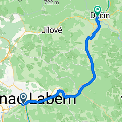 Fibichova, Ústí nad Labem to Tyršova, Děčín