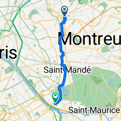 Rue des Bruyères, Les Lilas à Rue du Président Kennedy, Charenton-le-Pont