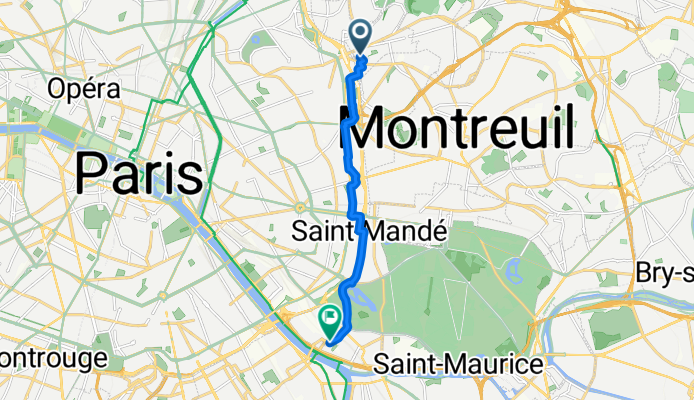 Rue des Bruyères, Les Lilas à Rue du Président Kennedy, Charenton-le-Pont