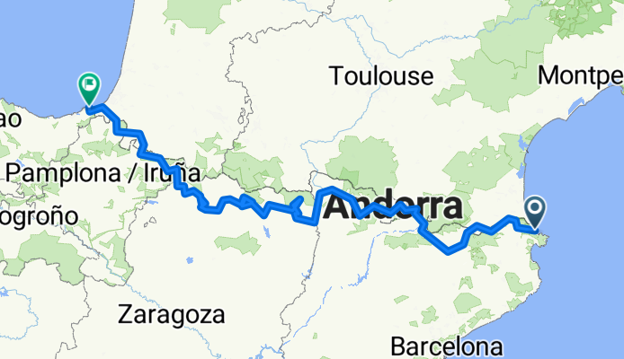 Wikiloc - Transpirenaica con Alforjas: Llançà - Hondarribia - Transpirenaica con Alforjas: Llançà - Hondarribia