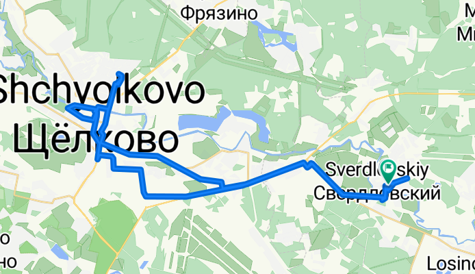 улица Строителей, Свердловский до улица Строителей, Свердловский