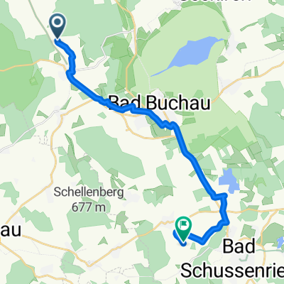 Seelenwald, Kanzach nach K 7557, Bad Schussenried