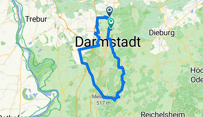 Wixhausen-Griesheim-Seeheim-Steigerts-Mühltal-Arheilgen