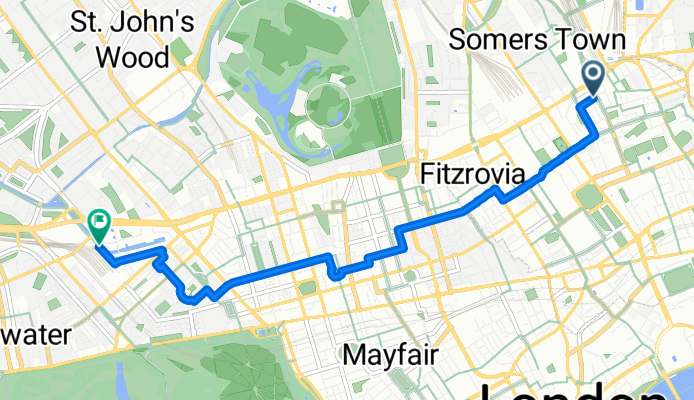 Midland Road, London to City of Westminster, London