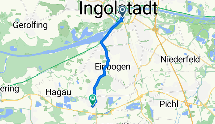 Parkstraße, Ingolstadt nach Vogelweidestraße, Ingolstadt