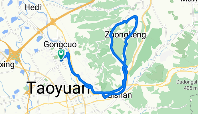 Tong'an St, Taoyuan District to Tong'an St Ln 291, Taoyuan District