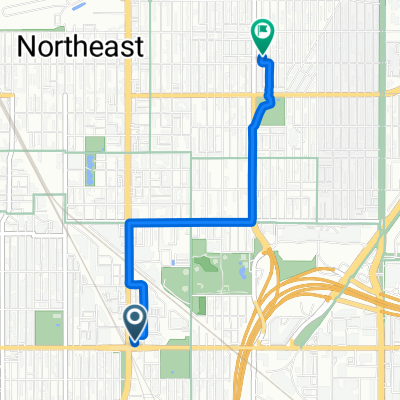 Broadway St NE, Minneapolis to NE Ulysses St, Minneapolis