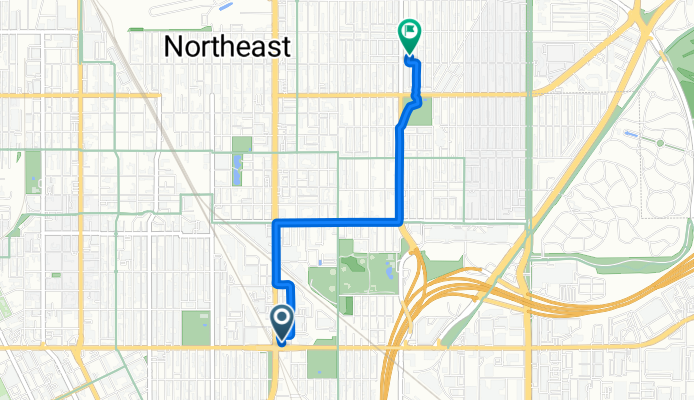 Broadway St NE, Minneapolis to NE Ulysses St, Minneapolis