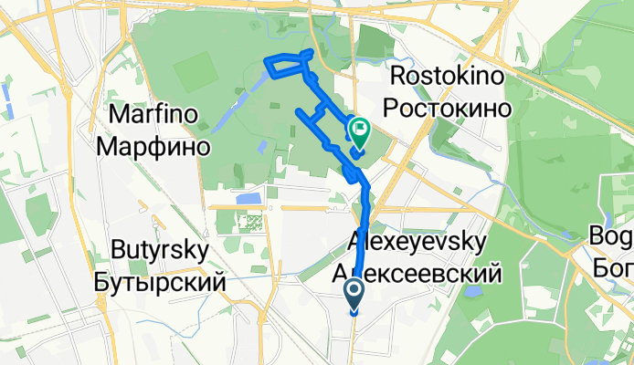 проспект Мира, Москва до проспект Мира, Москва