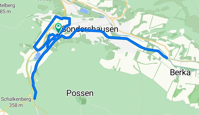 Erfurter Straße, Sondershausen nach Erfurter Straße, Sondershausen
