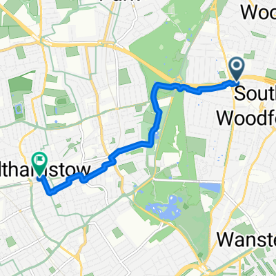 High Road, London to St Mary Road, London