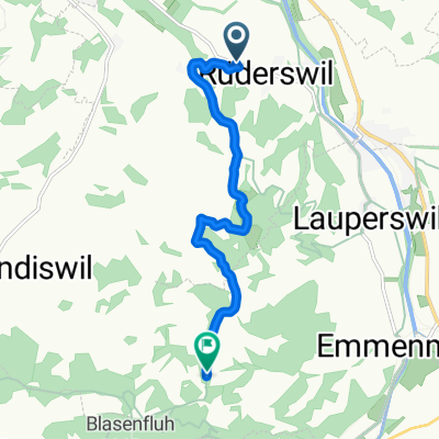 Dorfstrasse, Rüderswil nach Moosegg, Emmenmatt