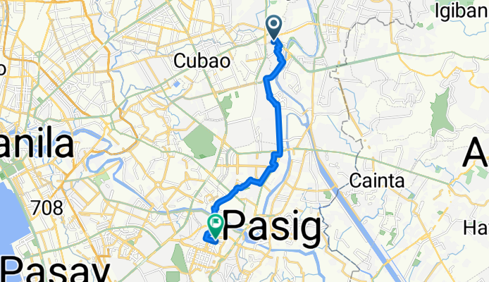 Molave Street, Marikina to 38th Street, Makati