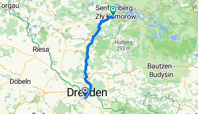 Georg-Schumann-Straße, Dresden nach K 6602, Senftenberg