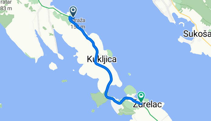 Kukljica to Put ručice, Ždrelac