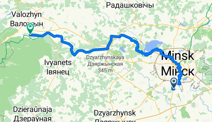 ммаршрут из улица Степная