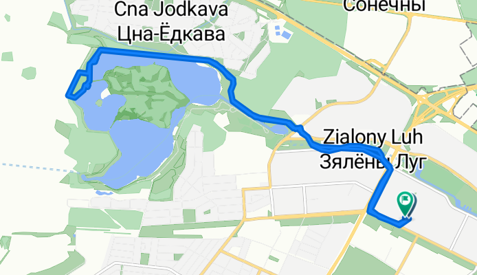 улица Калиновского, Минск до улица Калиновского, Минск