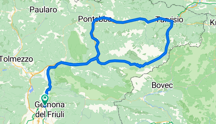 Route in Gemona del Friuli Zusatz