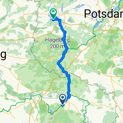 Strandweg, Kemberg nach Malge, Brandenburg an der Havel