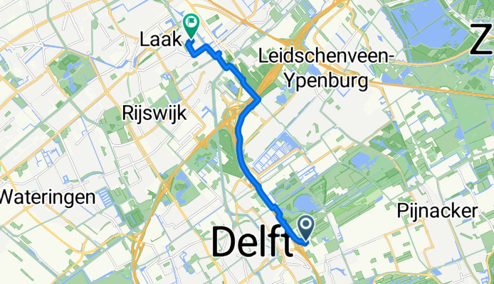 Olof Palmestraat, Delft naar Noordpolderkade, Den Haag