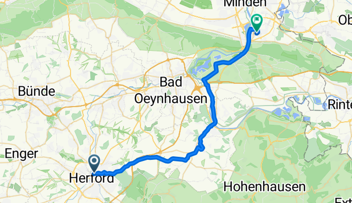 Hansastraße, Herford nach Meißener Straße, Porta Westfalica